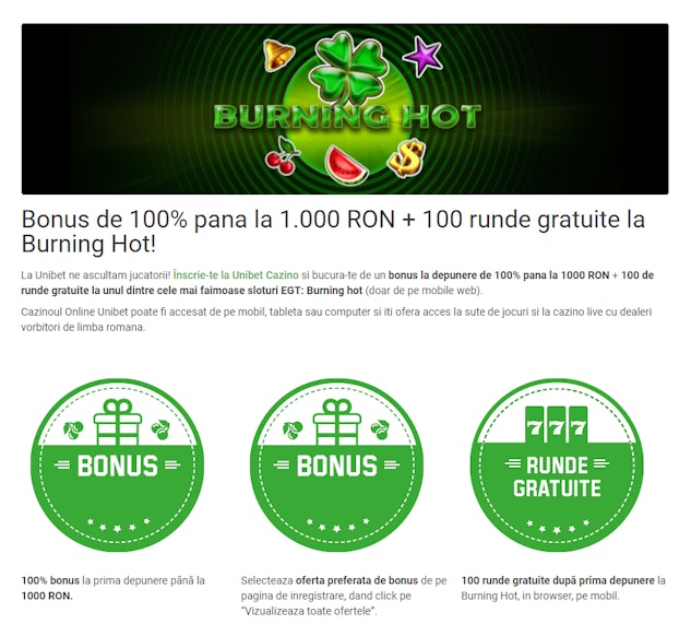 Bonus bun venit Casino