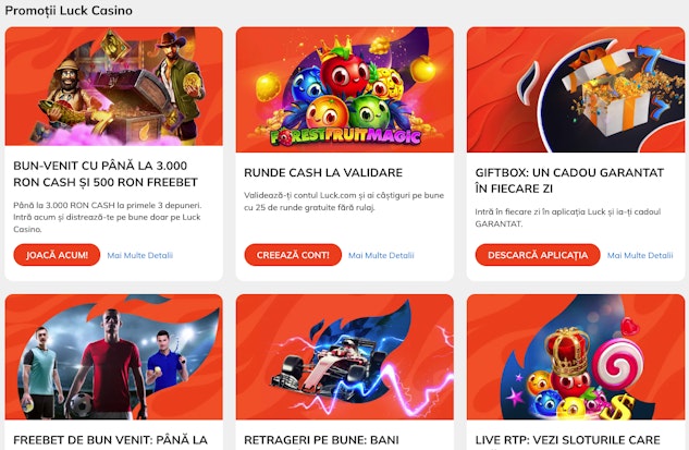 Promotii Luck pariuri