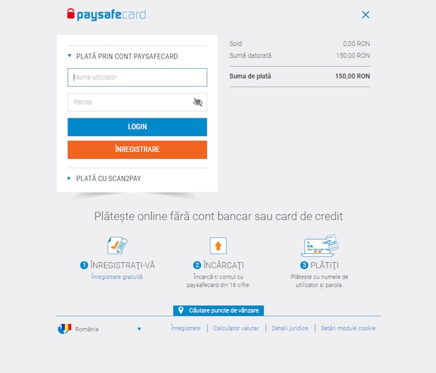 paysafecard 25 lei