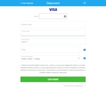 retragere betano pe card