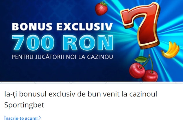 Sportingbet Casino Bonus de Bun Venit