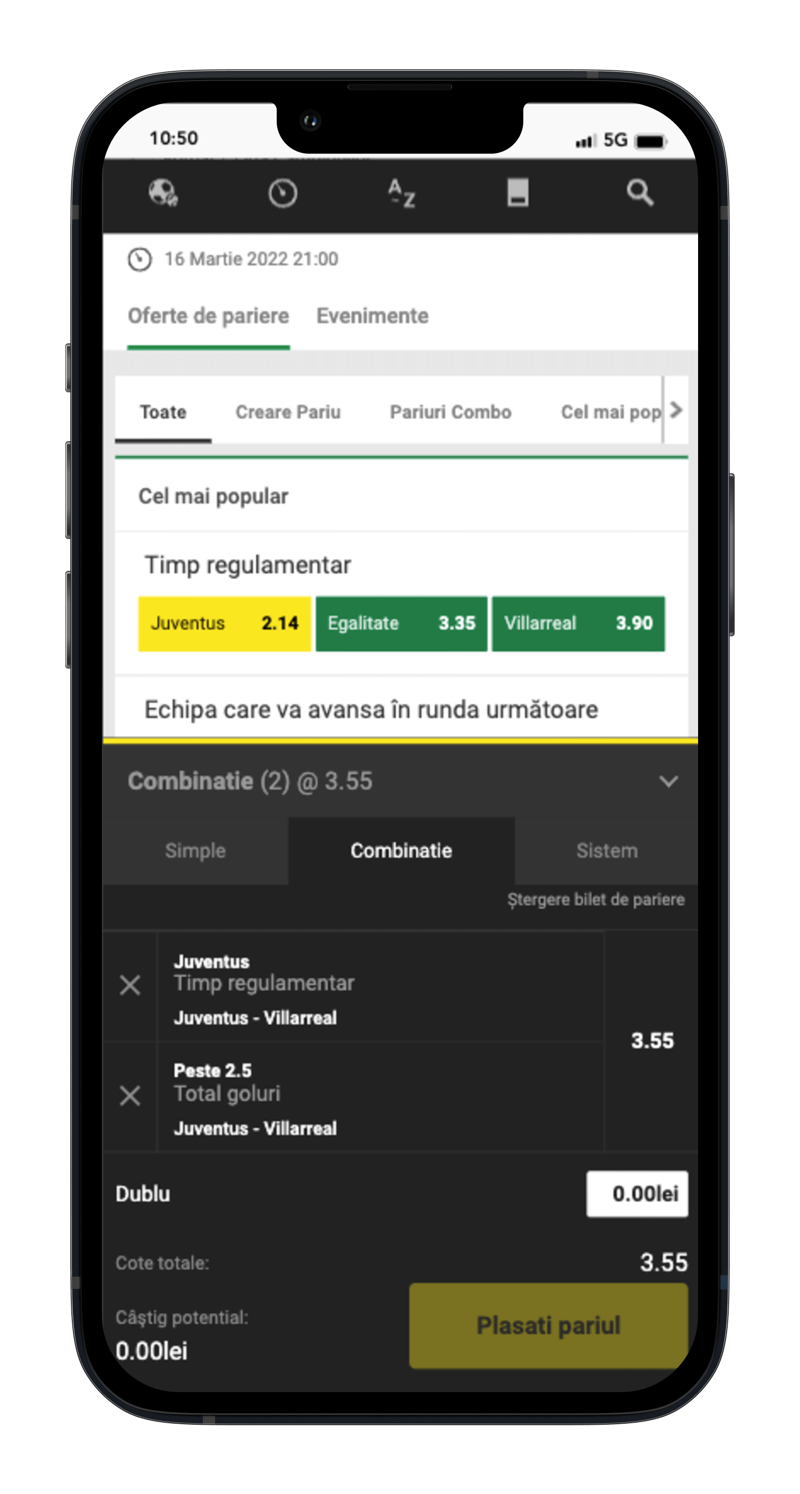 Unibet Pariuri Bilet