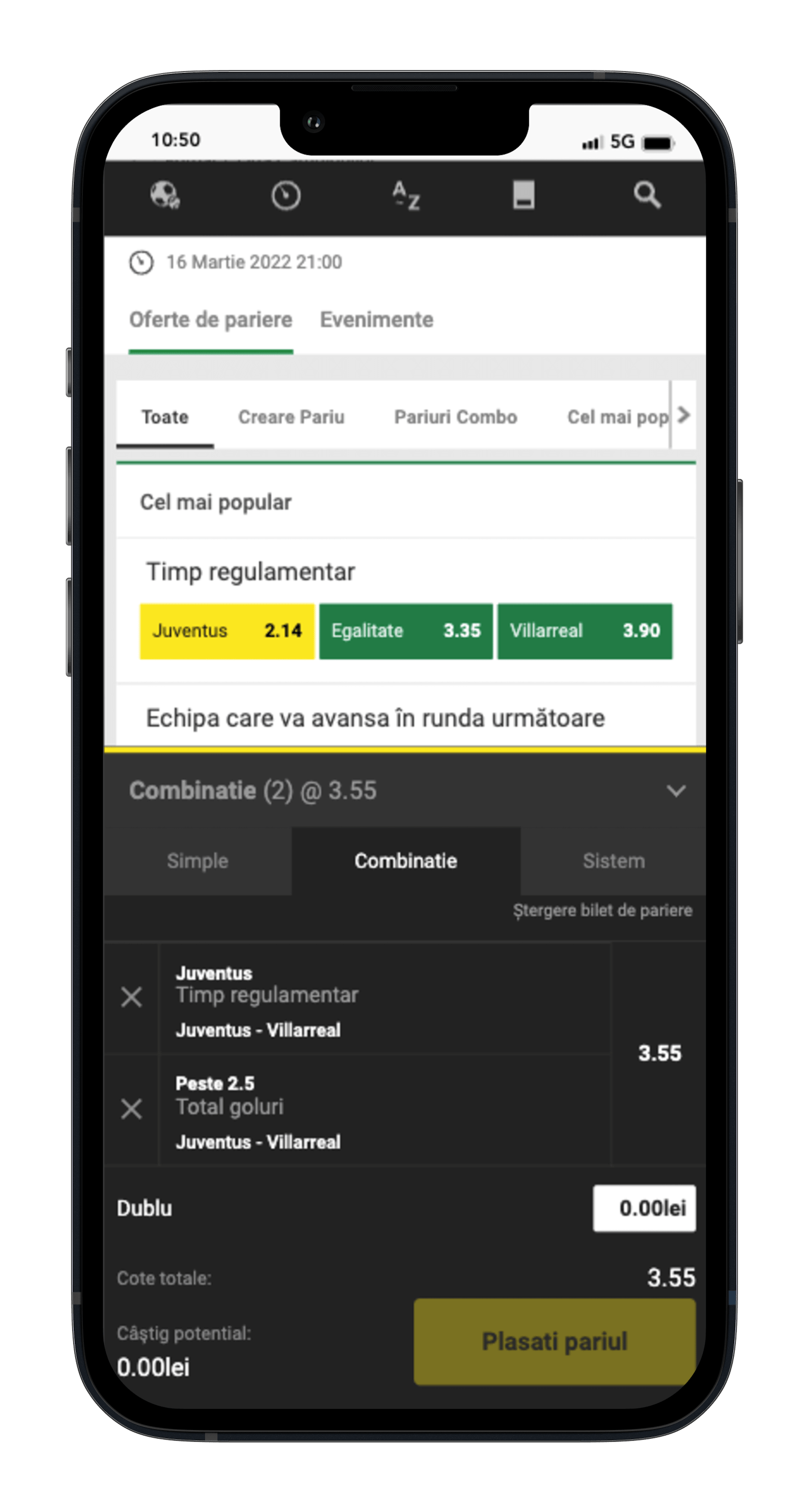 Unibet Pariuri Bilet