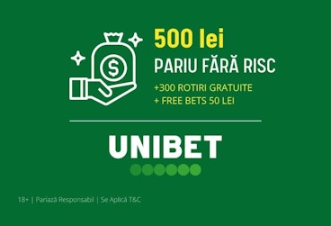Unibet pariu fara risc 500 lei